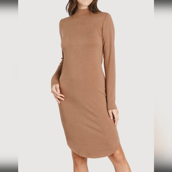 Kit&Ace Dress, Tan, XS - Picture 1 of 4